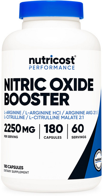 뉴트리코스트 니트릭 옥시드 부스터 2250mg 180캡슐 1병, 180정, 1개