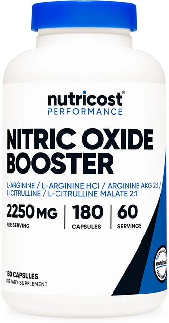 뉴트리코스트 니트릭 옥시드 부스터 2250mg 180캡슐 1병, 180정, 1개 - 쿠팡