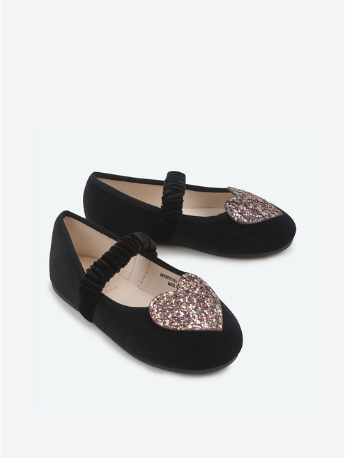 슈펜키즈 여아용 하트퐁퐁 벨벳 플랫 HPKWFEF92G