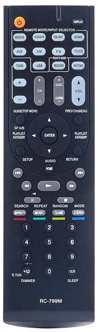 ONKYO AV環繞遙控器 HT-R558 HT-S6200 TX-SR507 TX-NR616 TX-NR414, 1個, 副廠