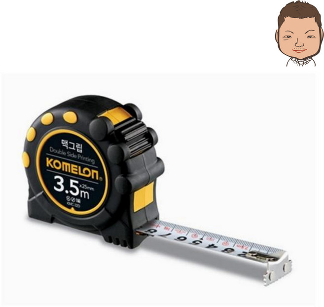 코메론 맥그립 마그네틱줄자 KMC-32D 3.5MX16, 1개