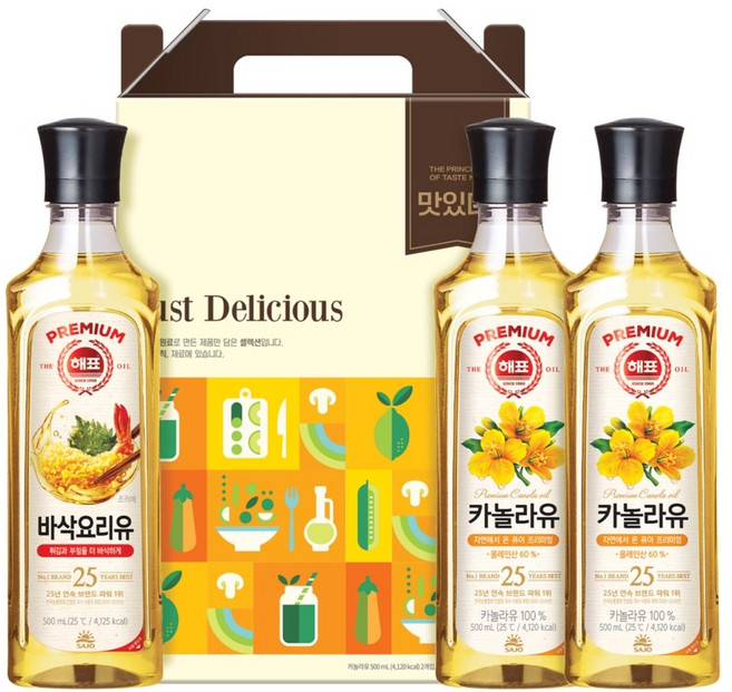 설식품선물세트 고급유 스페셜세트 x 1개 + 손잡이, 500ml