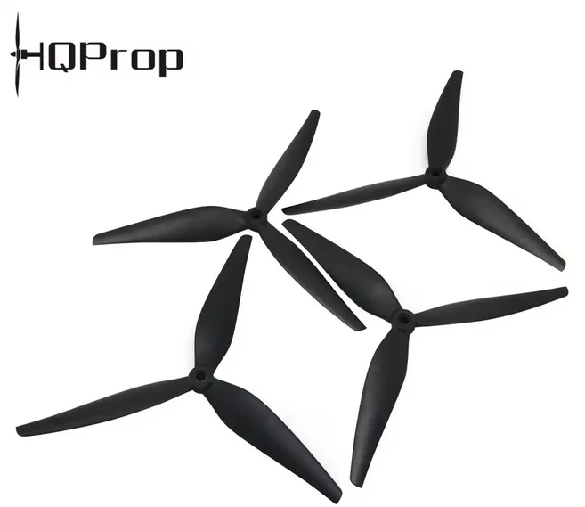 2/4 짝/몫 HQProp 9050 9X5X3/ 9'' RC 부품용 3 블레이드 탄소 강화 나일론 프로펠러, 01 2pair 9x5x3 Prop