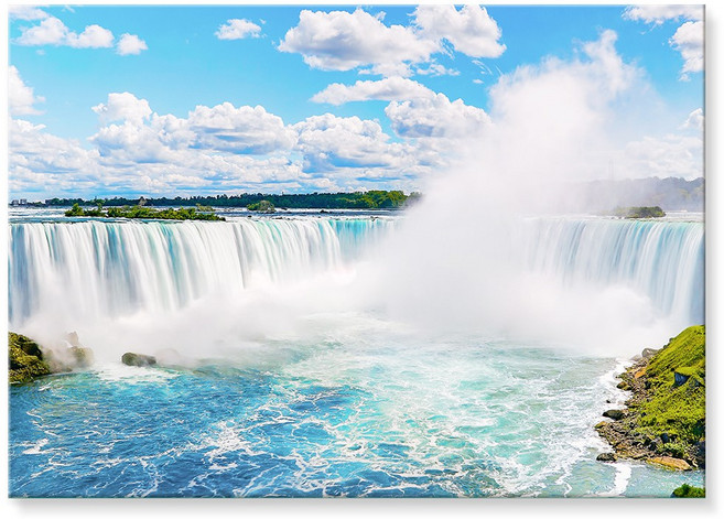 재물운 폭포그림 호수그림 물그림 액자 풍경 시원한 풍수 인테리어 대형캔버스 풍수지리 거실 개업선물 집들이선물, 2. 나이아가라 폭포