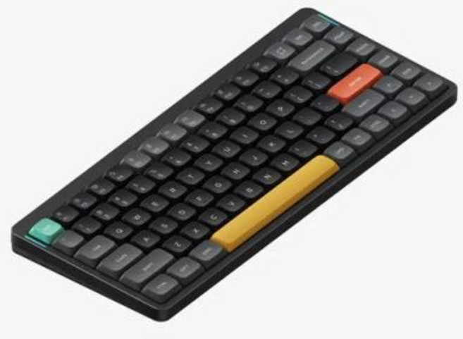 가능 로우 V2 프로파일 Windows Nuphy 75% 및 스위치 무선 호환 Air75, Moss Switch, 없음, Basalt Black, 21) Basalt Black - Moss Switch, 없음