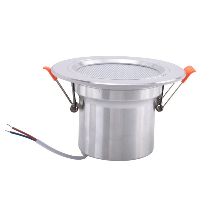 8ohm 10W 욕실 천장 스피커 배경 음악 시스템 수분 방지 알루미늄은 패션 내 천장 스피커 캔, 은