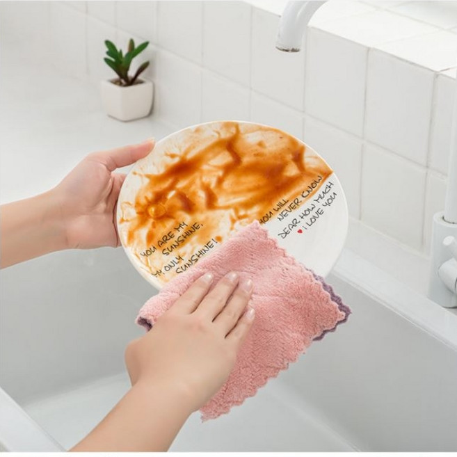 [가온엘앤비] 깔끔이 양면 요술 행주10P, 1개