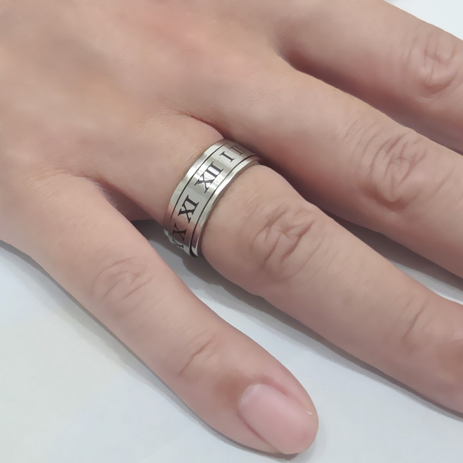 [골드러쉬] R221 스틸반지 커플링 반지 남녀공용 엔틱남자패션링