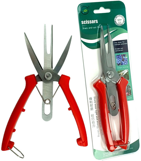 적과가위 사과 포도 알솎기 과수원 과일 적화 원예, 1개