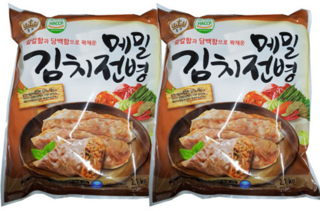 준푸드 메밀 김치전병, 2.1kg, 2개