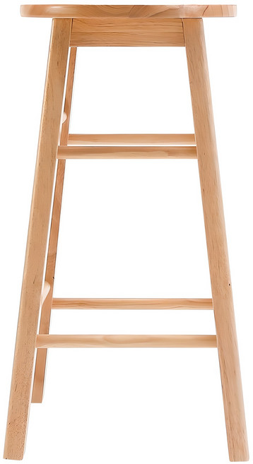 리빙숲 원목 사각스툴 Large, 우드, 1개