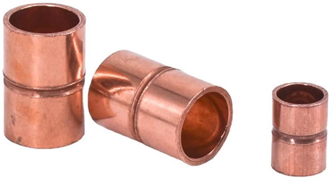DS GI 35 25 스트레이트 구리 피팅 커플 파이프 커넥터 ID 에어컨 솔더 피드 159MM 엔드, ID 8mm Wall 0.8mm, [02] ID 8mm Wall 0.8mm, 1개