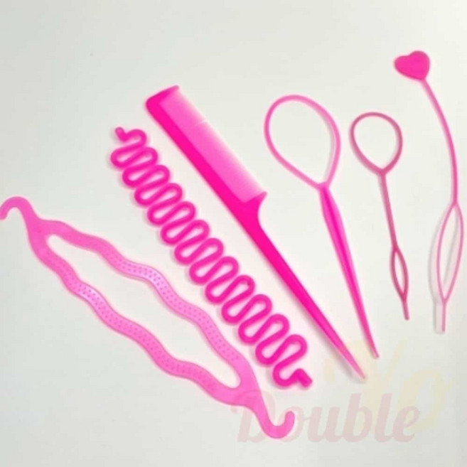 더블요 디스코머리 땋기 6종 헤어땋기 아기머리묶는도구 미용도구