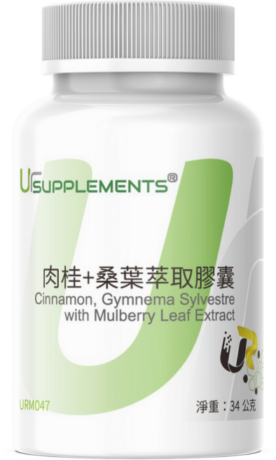 UrSUPPLEMENTS 肉桂桑葉萃取膠囊, 1個, 60顆
