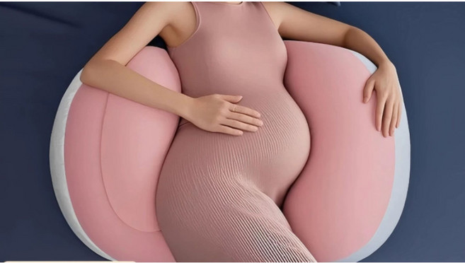 孕婦枕 側睡 孕期睡眠神器 側臥枕 託腹護腰 多功能枕套裝, 孕媽專用【30度 輔助睡眠枕】母伴寶貝,藍3D護腰枕【託腹 防止妊辰紋