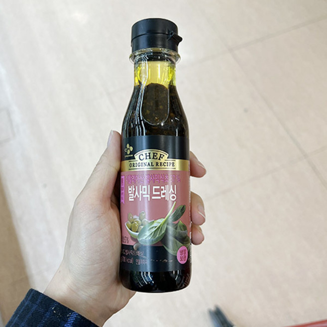 CJ VIPS 발사믹드레싱, 종이박스포장