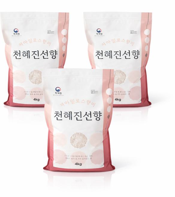 백년농가 저아밀로스 향미 천혜진선향 12kg (4kg x 3봉), 상등급, 3개, 4kg