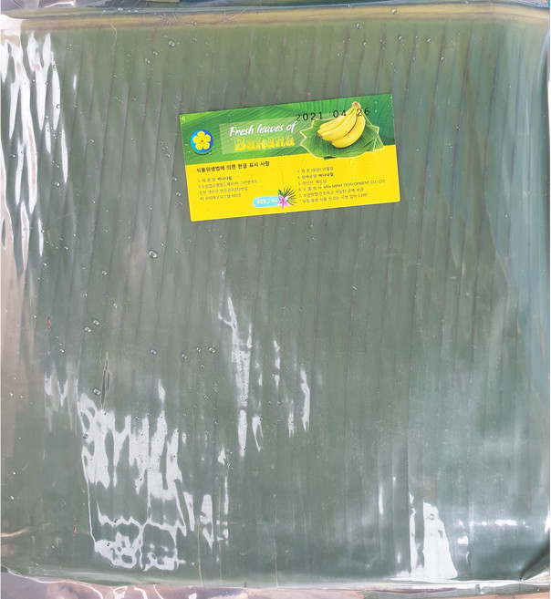 베트남산 바바나잎 Fresh Banana Leaves 1kg, 1세트