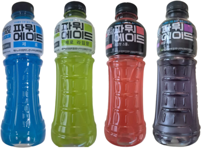 코카콜라 파워에이드 4종 각5개씩, 20개, 600ml