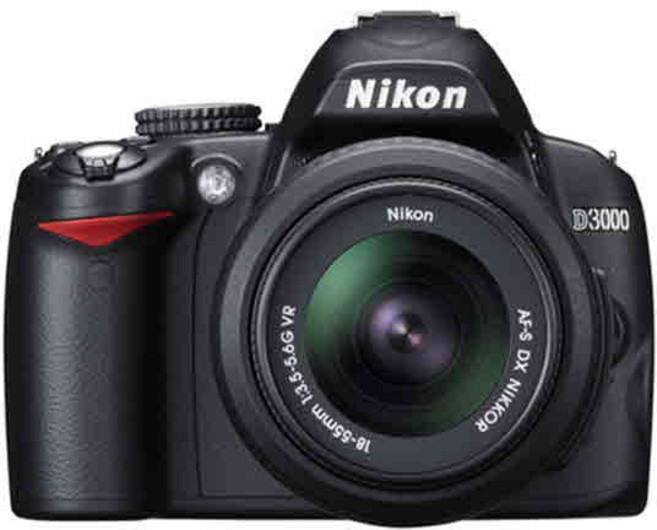 니콘 정품 D3000+18-55mm 자동촛점 줌렌즈, 1개