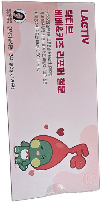 철분 락티브 베베 키즈 성분배합 식품 비타민/미네랄 시니어용 60g 7개, 30정