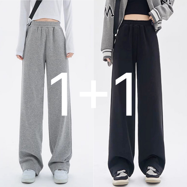 어썸유닛 1+1 여성 일자트레이닝바지