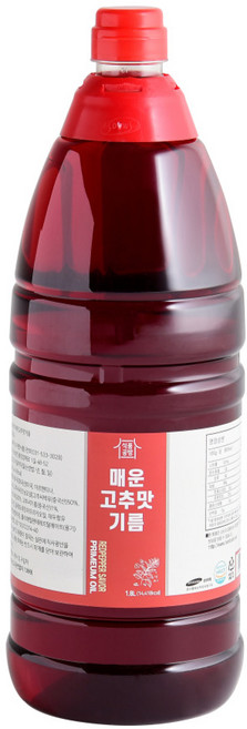 한식품 고추맛기름, 10개, 1.8L