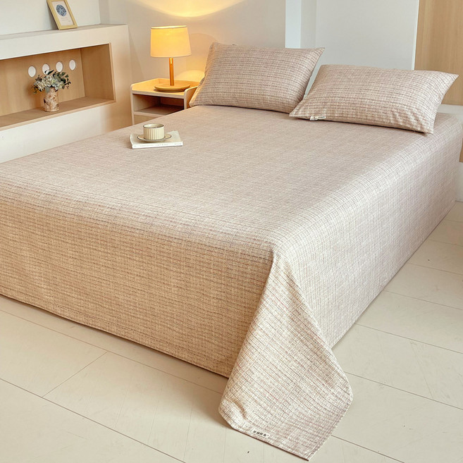 100% 순면 신장면 고급 면직물 침대 시트 면마 쿨매트 더블 사이즈 순면 대형 이불 시트 침대 시트