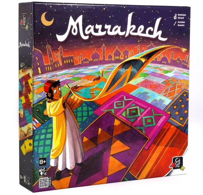 마라케시 카드 보드 게임 가족 및 성인용 전략 게임 2-4 인용, 1개