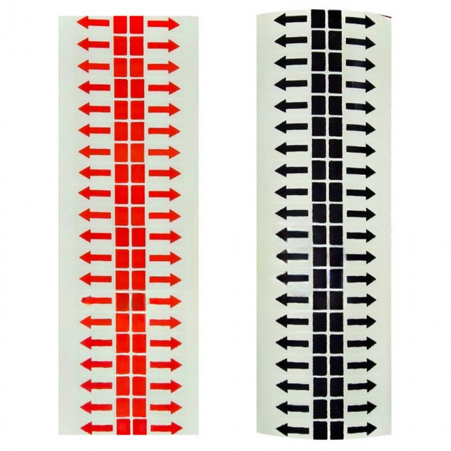 스노벨 손잡이 화살표 스티커, 블랙(S1126) 400pcs, 1세트