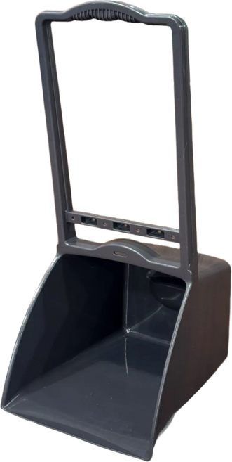 나코 플라스틱 쓰레받기 긴 스탠드 업소용 미화 외곽 쓰레받기 대형 청소용품, 다크그레이, 1개