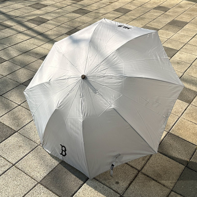 MLB BOSTON 프리미엄 폰지 2단 반자동우산 신사우산