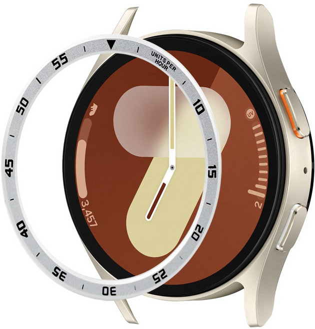 더조은셀러 갤럭시 워치 호환 넘버 메탈 베젤링, 실버