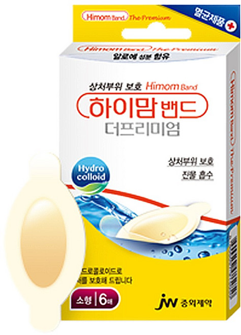 중외제약 하이맘밴드 프리미엄 원형 폼 번 에이지, 1개