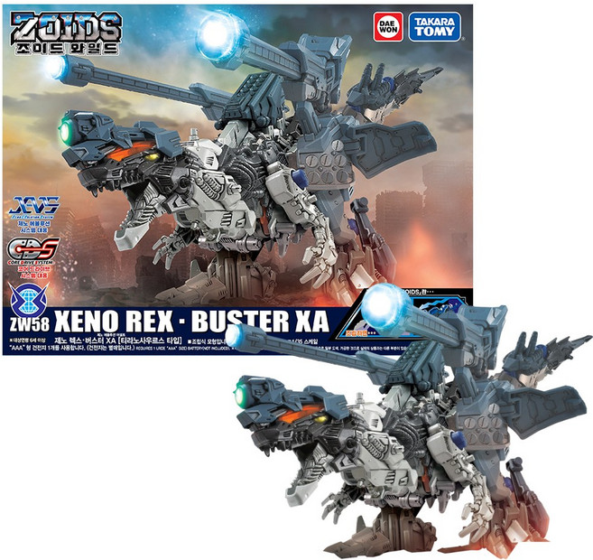 [타카라토미] 조이드와일드 ZW58 제노 렉스 버스터 XA, 1개, 혼합색상