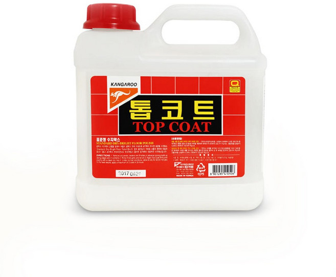 캉가루 톱코트 3.75L 바닥 왁스 광택제 코팅제 타일코팅제 물왁스 수지 바닥청소, 1개