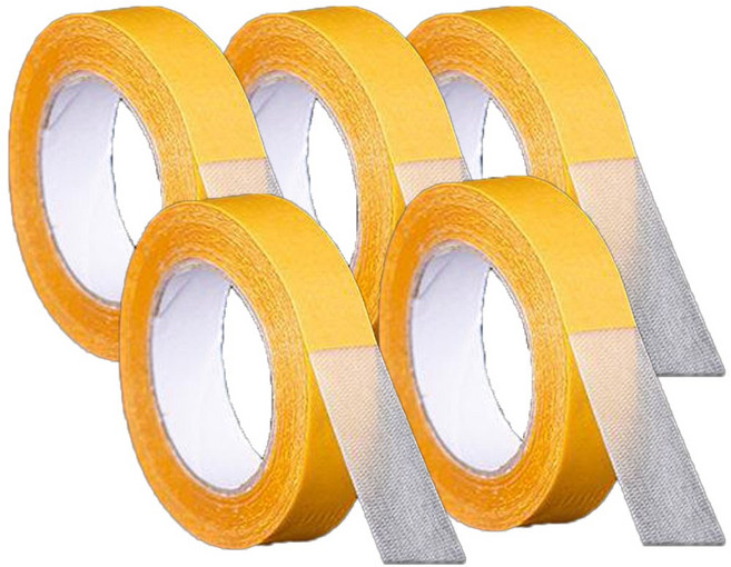 초강력 면사 테이프 양면 접착 고정, 5개, 3cm x 20M