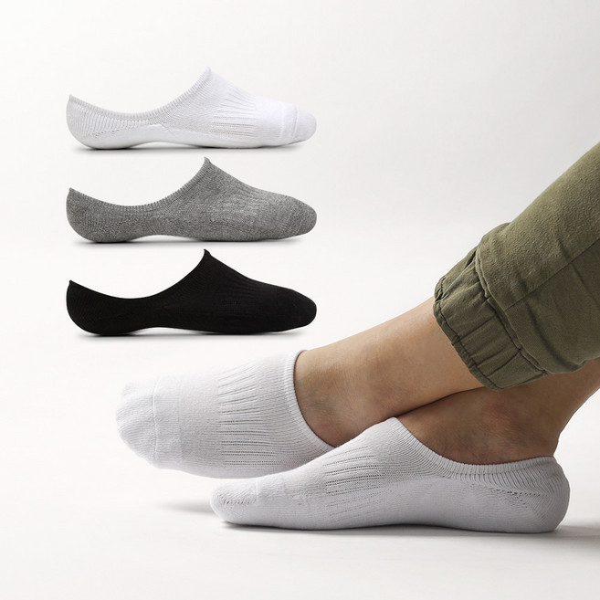 5개 세트 남성 여성 두꺼운 쿠션 베이직 스포츠 페이크삭스 덧신 발목 양말