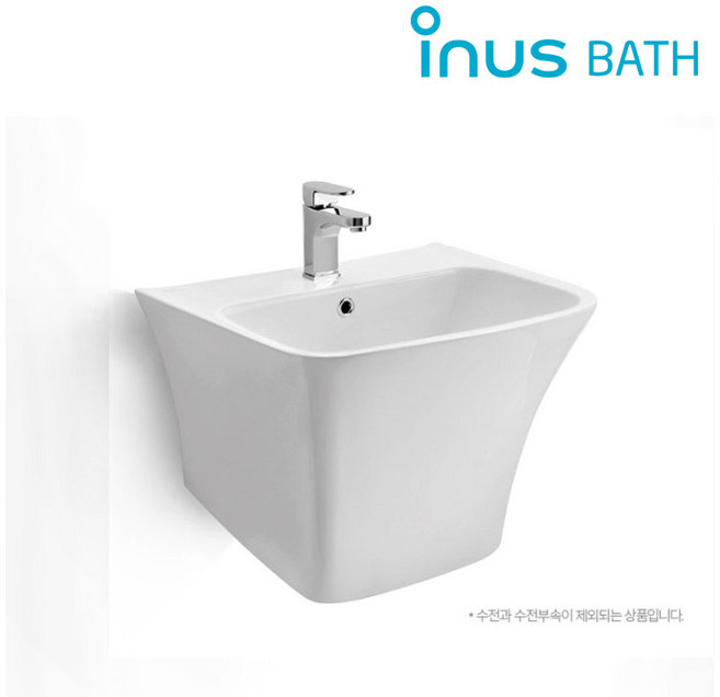 이누스 IBL1681 반다리 일체형 세면기 세면대 화장실 욕실 교체, 1개