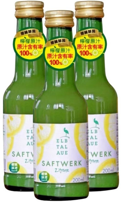 河谷鳥 西西里檸檬原汁 200ml, 3個