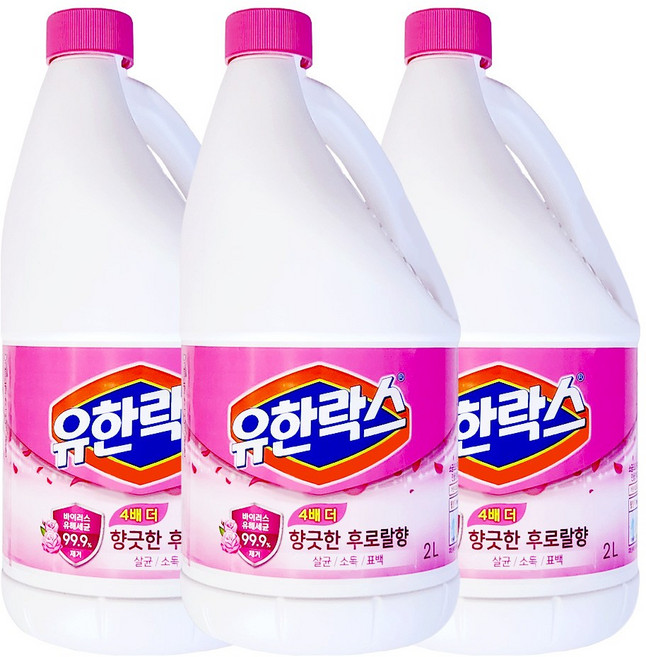 유한락스 후로랄향 2L X 3개