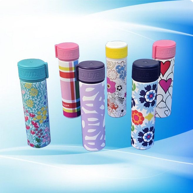 프렌치불 스텐316 실리콘 스트랩 미니 텀블러, 플라워번치, 170ml, 1개