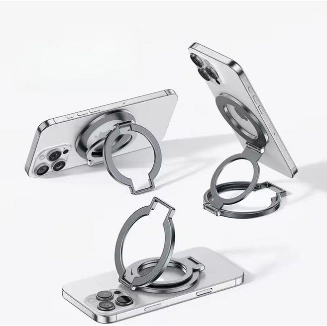 센토바 맥세이프 양면 자석 거치대 초슬림 그립톡, 그레이