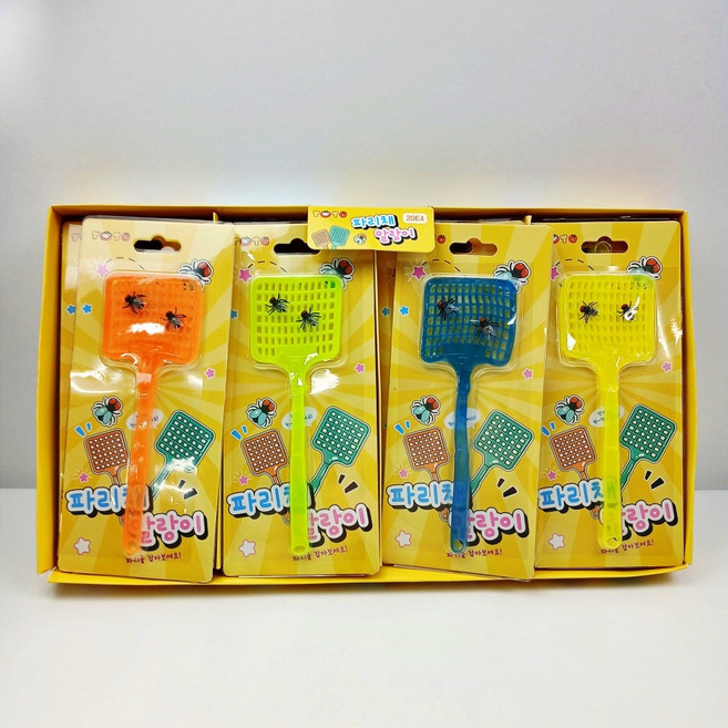 [무료배송/당일배송] 재미있는 리얼 파리채 배틀 게임 말랑이 장난감 [엘리빅마켓], 20개, 랜덤