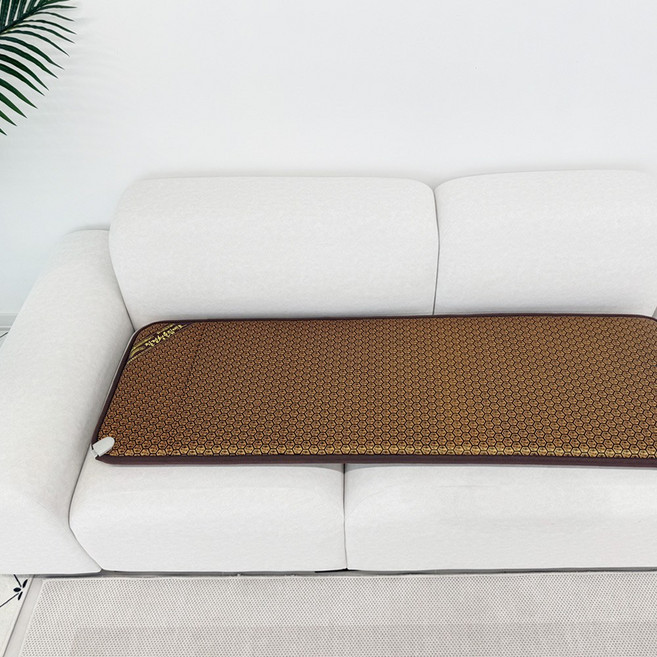 (주)한일의료기 초절전형 소파 침대 온열 쇼파용 전기방석, 육각황토, 4단 중형