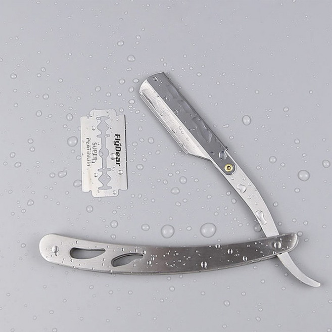 비엠 일자 클래식면도기 이발소 외날 면도칼 바버샵, 1개