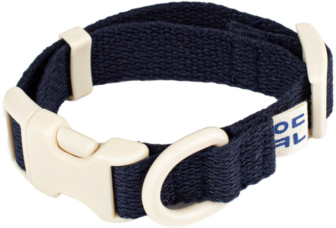 구름솜 부드러운 강아지 목줄 콜마이네임, 네이비, 1개