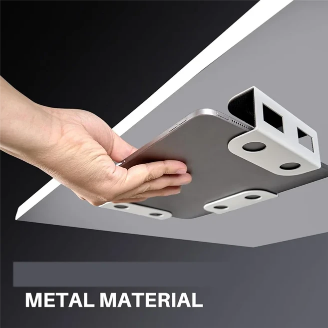 호환 AC57-책상 아래 노트북 마운트 노트북 Mac 미니 키보드용 책상 아래 선반 홀더, 01 Black, Bla