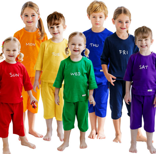 더미누 데일리 7부 실내복 7벌세트