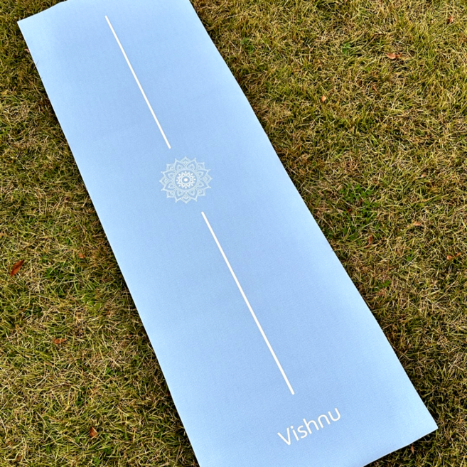 비슈누 구름매트 초경량 휴대용 트래블 요가 매트 야외요가 여행용 요가매트, 1개, 스카이 블루